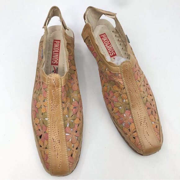 Pikolinos ROMANA Floral Leather Slingback Mules - Picture 2 of 11
